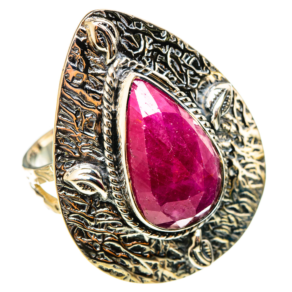 Ruby Fuchsite Rings handcrafted by Anasilvercos - RING114365 - Photo 2