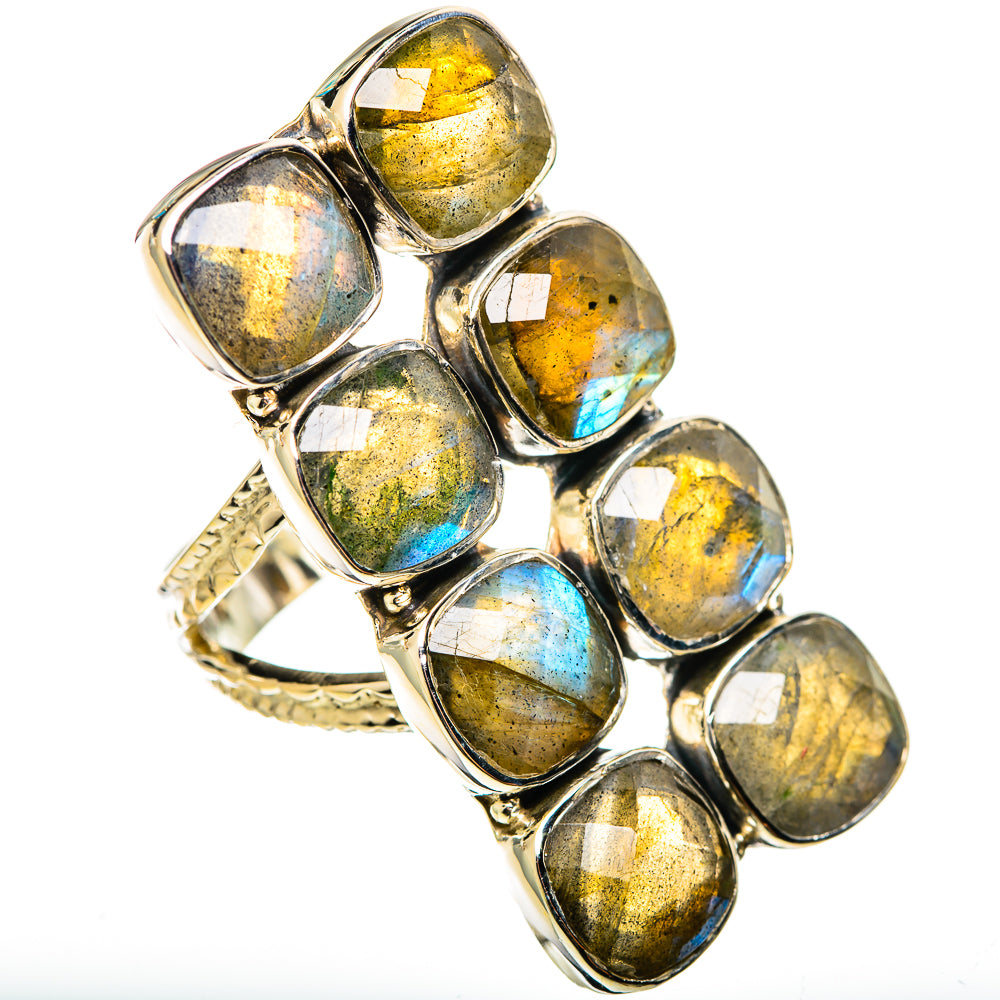 Labradorite Rings handcrafted by Anasilvercos - RING114378 - Photo 2