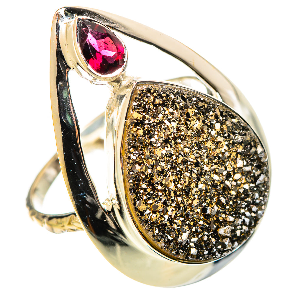 Hematite Druzy Rings handcrafted by Anasilvercos - RING114380 - Photo 2