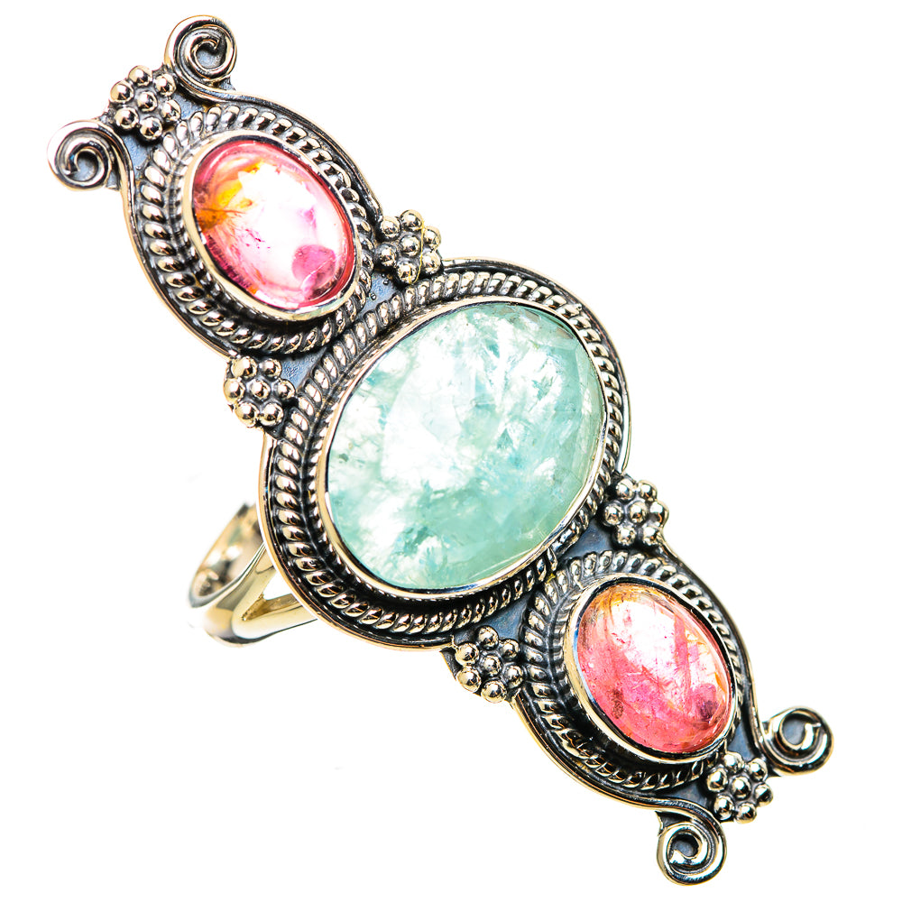 Aquamarine Rings handcrafted by Anasilvercos - RING114386 - Photo 2