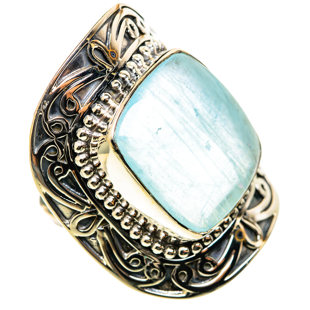 Aquamarine Rings handcrafted by Anasilvercos - RING114388 - Photo 2