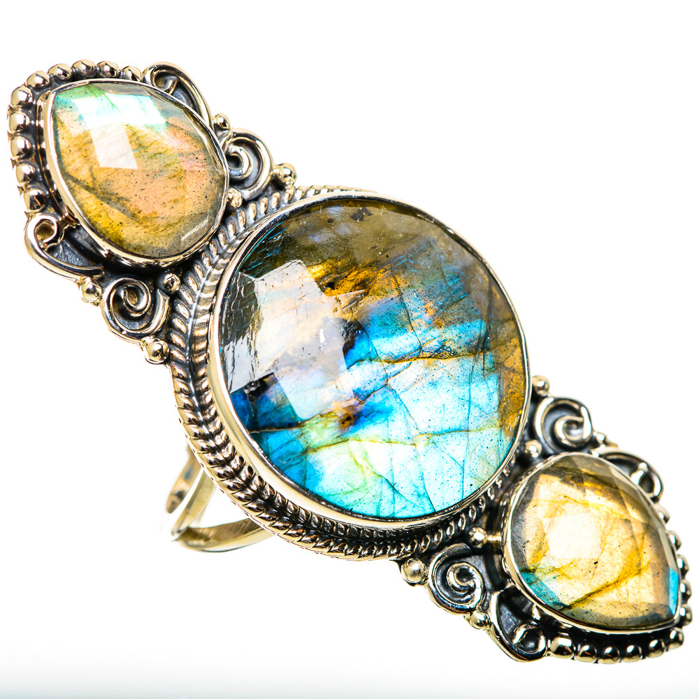 Labradorite Rings handcrafted by Anasilvercos - RING114389 - Photo 2