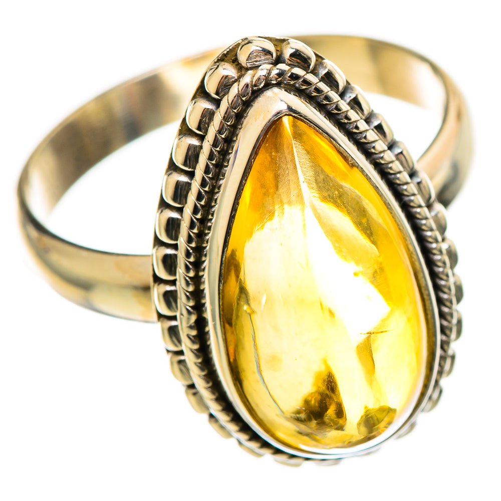 Citrine Sugarloaf Rings handcrafted by Anasilvercos - RING114404 - Photo 2