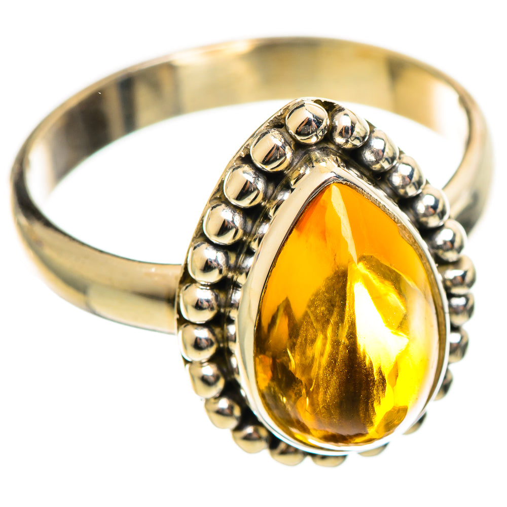Citrine Sugarloaf Rings handcrafted by Anasilvercos - RING114410 - Photo 2