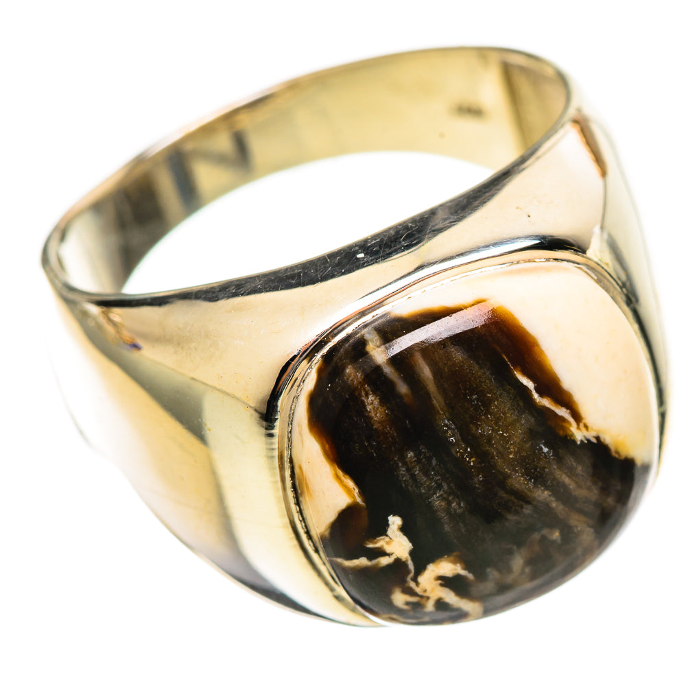 Peanut Wood Jasper Rings handcrafted by Anasilvercos - RING114432 - Photo 2