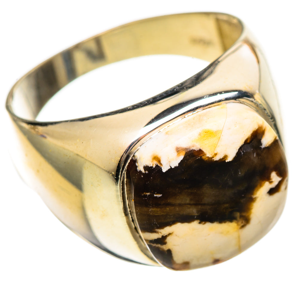 Peanut Wood Jasper Rings handcrafted by Anasilvercos - RING114433 - Photo 2