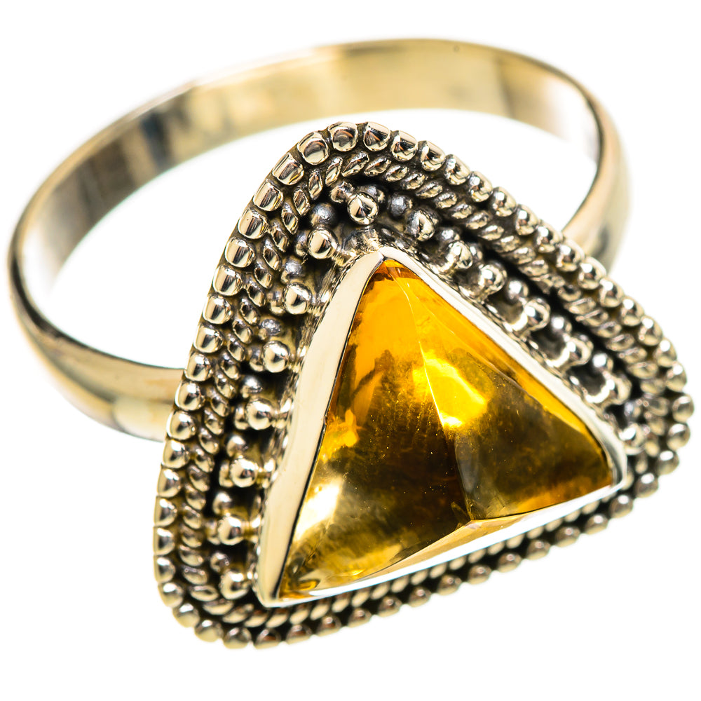 Citrine Sugarloaf Rings handcrafted by Anasilvercos - RING114434 - Photo 2