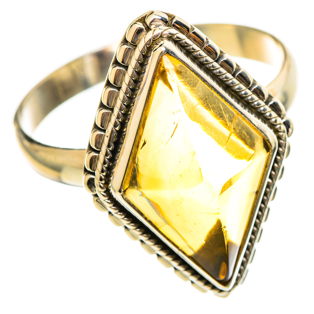 Citrine Sugarloaf Rings handcrafted by Anasilvercos - RING114437 - Photo 2