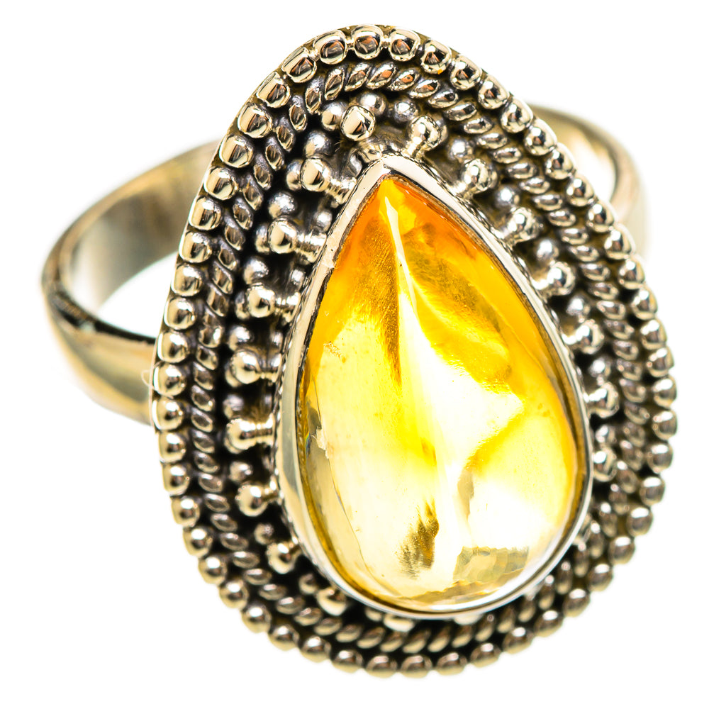 Citrine Sugarloaf Rings handcrafted by Anasilvercos - RING114440 - Photo 2