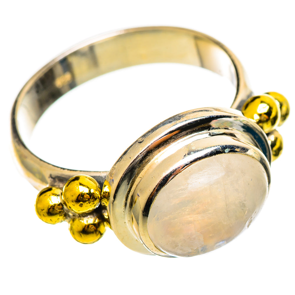 Rainbow Moonstone Rings handcrafted by Anasilvercos - RING114452 - Photo 2