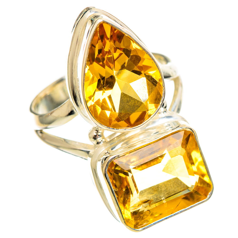 Citrine Sugarloaf Rings handcrafted by Anasilvercos - RING114467 - Photo 2
