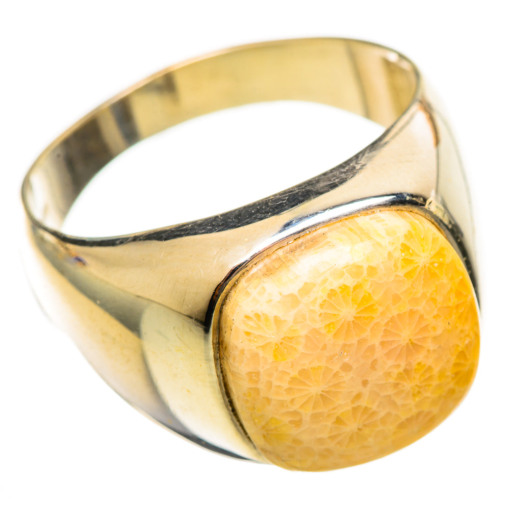Fossil Coral Rings handcrafted by Anasilvercos - RING114468 - Photo 2