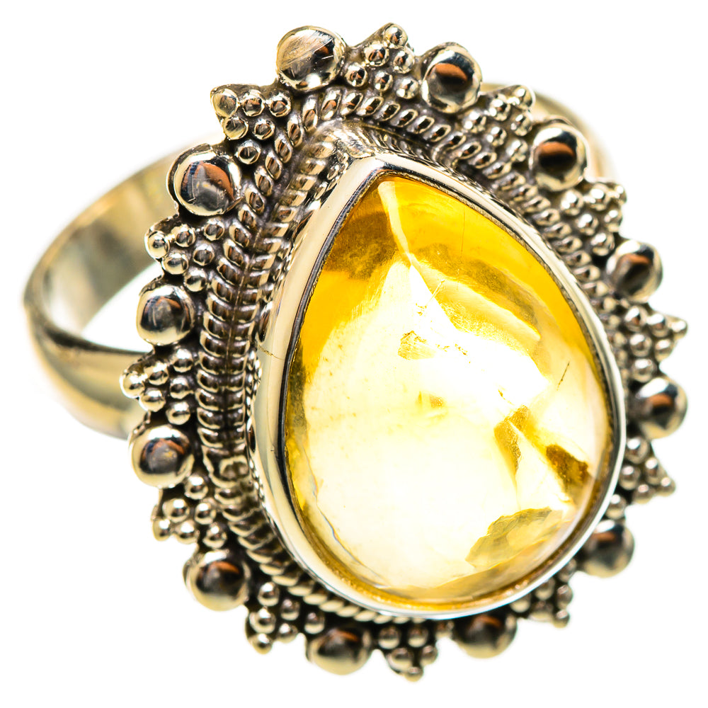 Citrine Sugarloaf Rings handcrafted by Anasilvercos - RING114471 - Photo 2