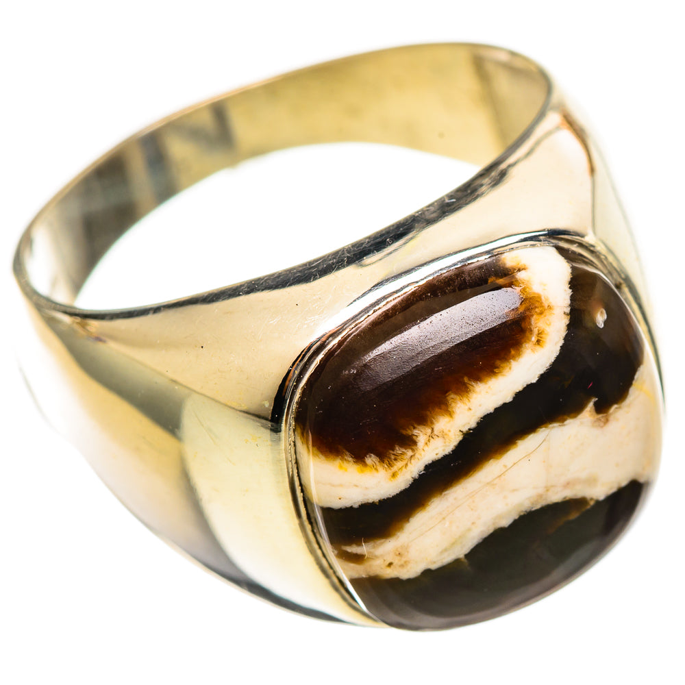Peanut Wood Jasper Rings handcrafted by Anasilvercos - RING114494 - Photo 2