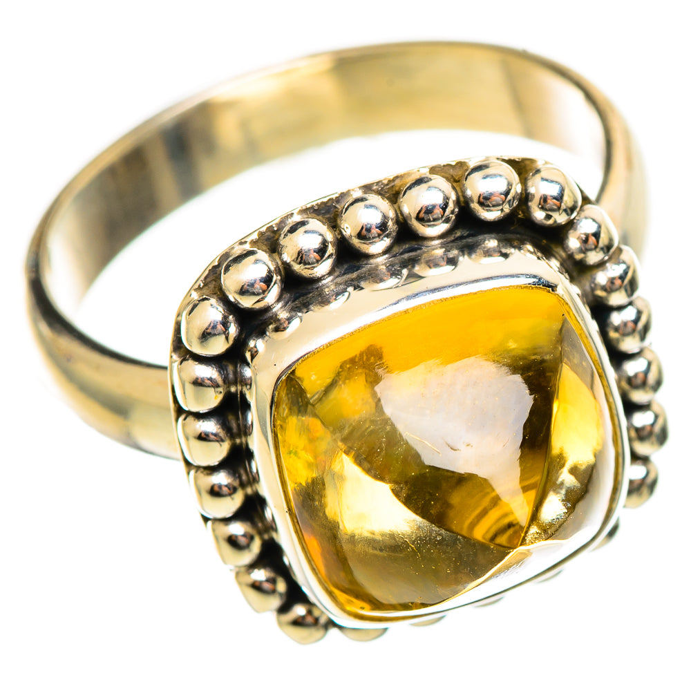 Citrine Sugarloaf Rings handcrafted by Anasilvercos - RING114499 - Photo 2