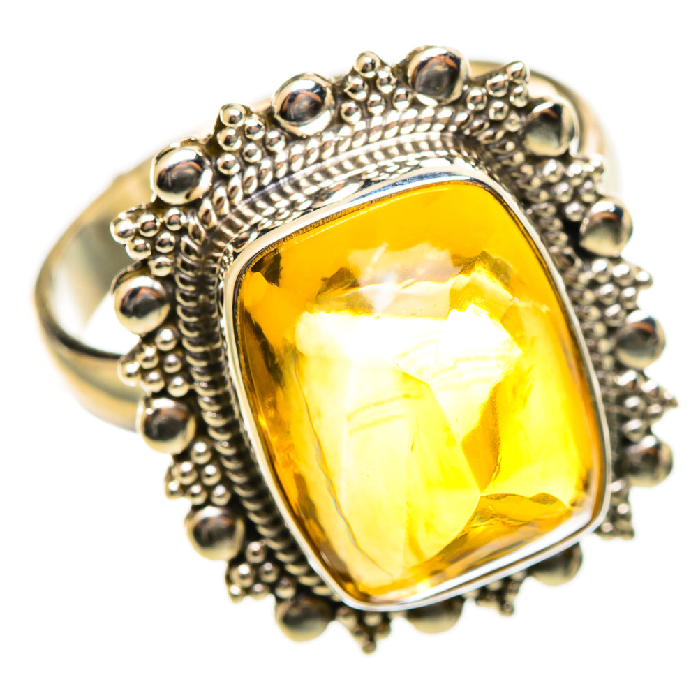 Citrine Sugarloaf Rings handcrafted by Anasilvercos - RING114501 - Photo 2