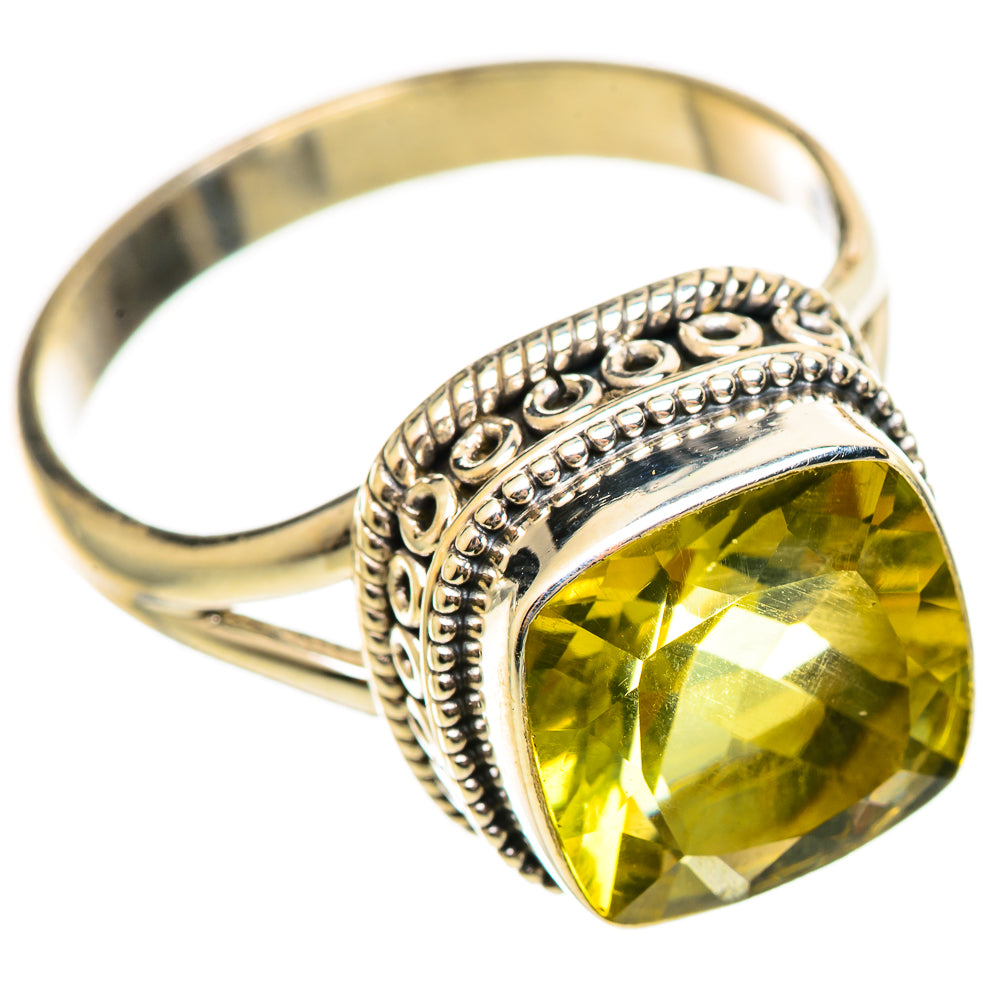 Lemon Quartz Rings handcrafted by Anasilvercos - RING114516 - Photo 2