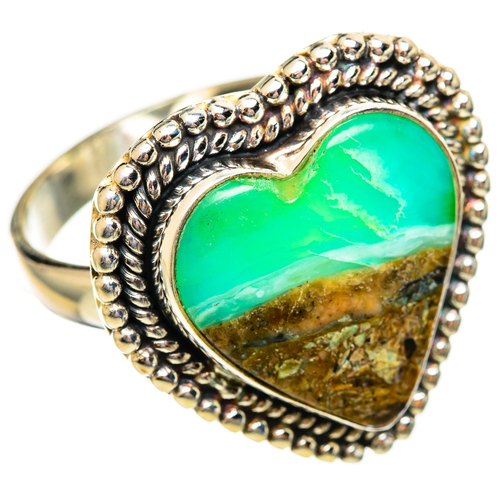 Peruvian Opal Rings handcrafted by Anasilvercos - RING114521 - Photo 2