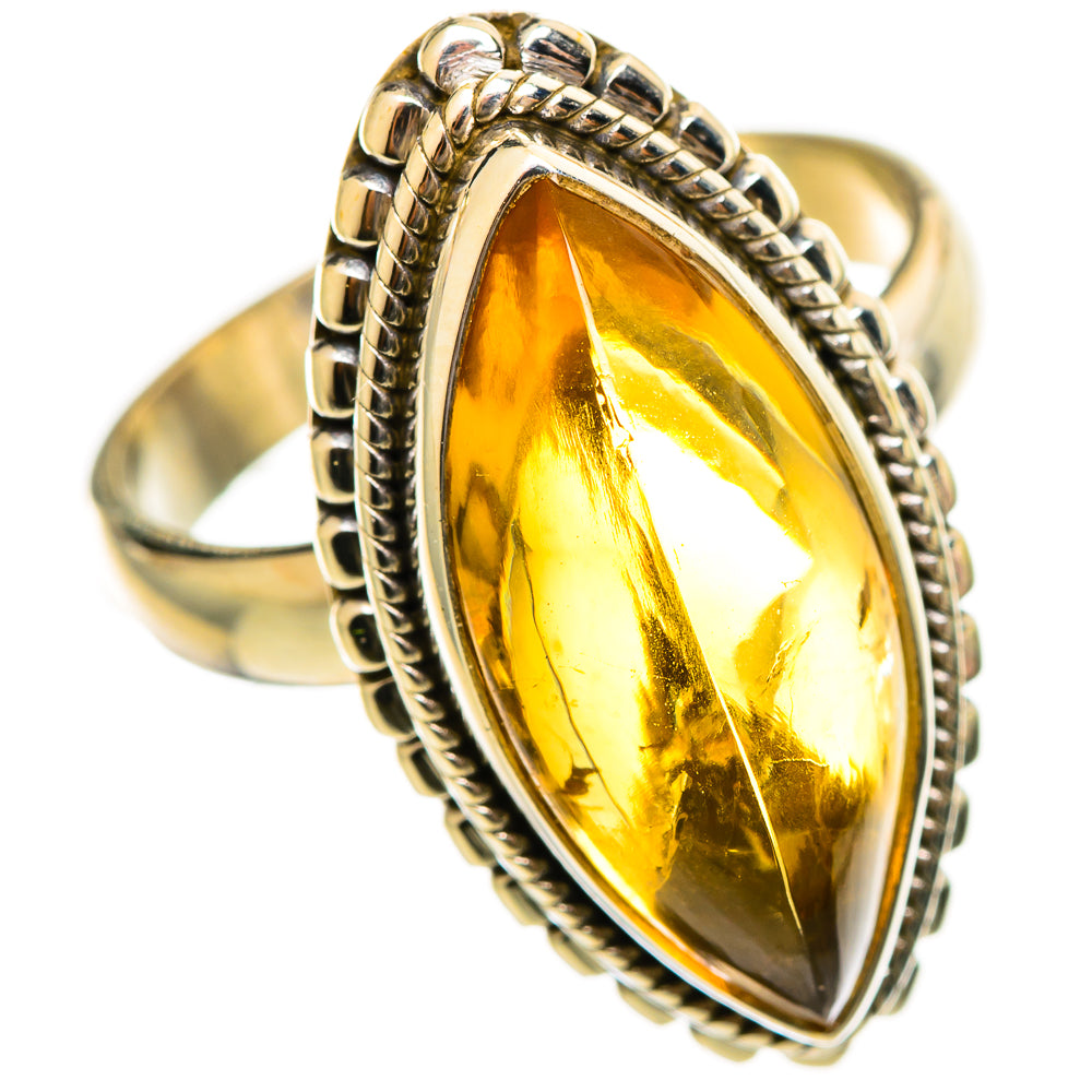 Citrine Sugarloaf Rings handcrafted by Anasilvercos - RING114526 - Photo 2