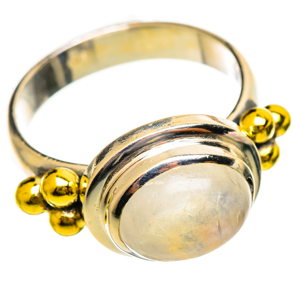 Rainbow Moonstone Rings handcrafted by Anasilvercos - RING114541 - Photo 2