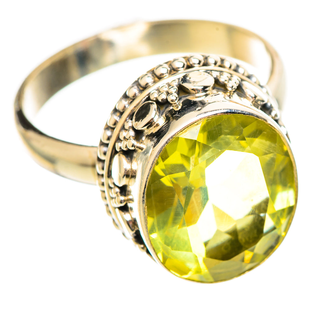 Lemon Quartz Rings handcrafted by Anasilvercos - RING114546 - Photo 2