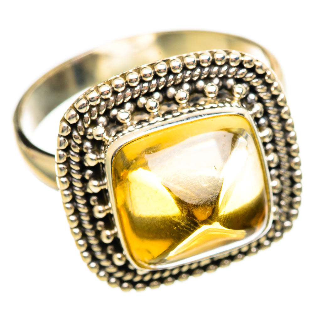 Citrine Sugarloaf Rings handcrafted by Anasilvercos - RING114557 - Photo 2