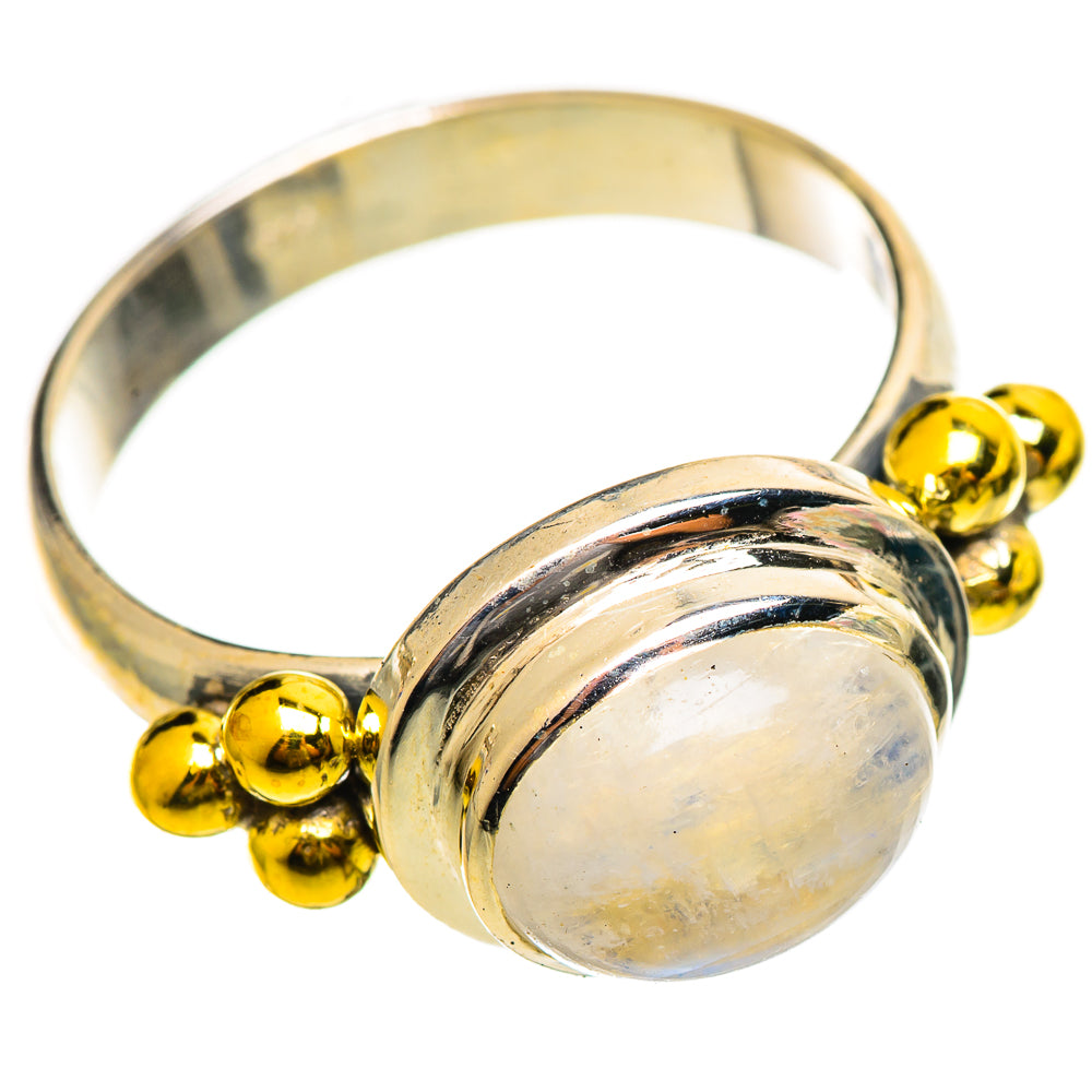 Rainbow Moonstone Rings handcrafted by Anasilvercos - RING114568 - Photo 2