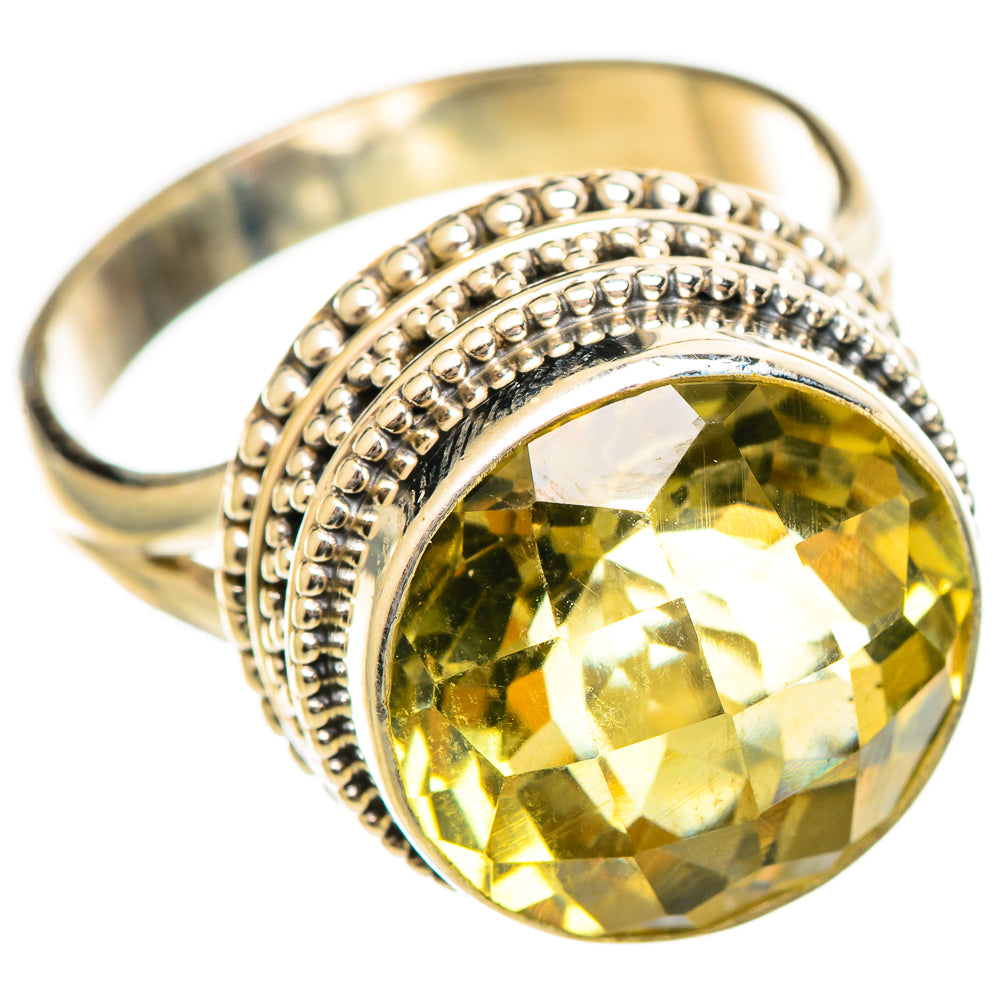 Lemon Quartz Rings handcrafted by Anasilvercos - RING114570 - Photo 2