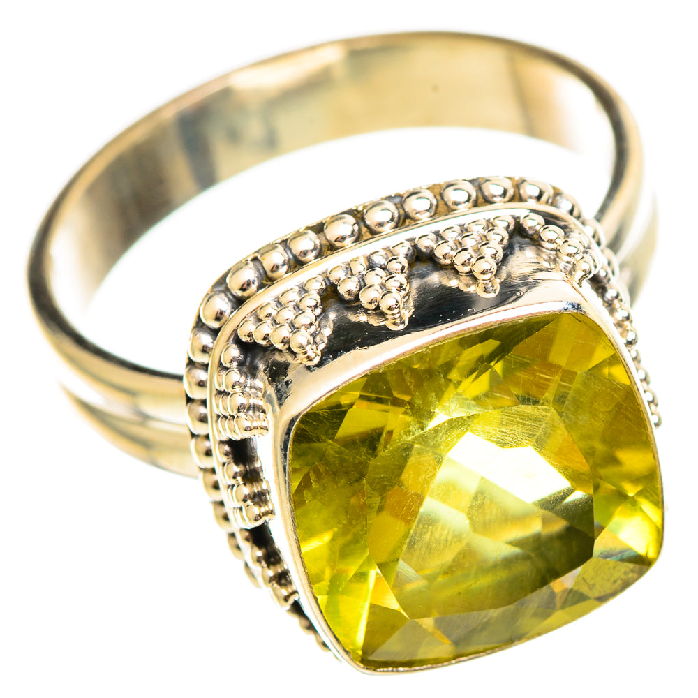 Lemon Quartz Rings handcrafted by Anasilvercos - RING114571 - Photo 2