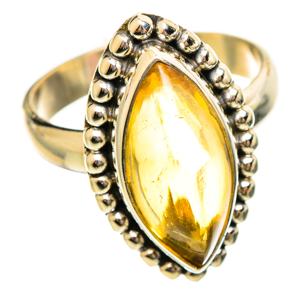 Citrine Sugarloaf Rings handcrafted by Anasilvercos - RING114595 - Photo 2