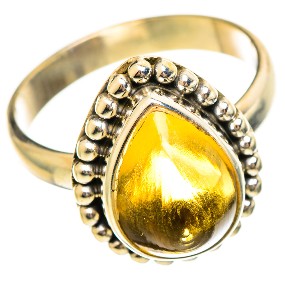 Citrine Sugarloaf Rings handcrafted by Anasilvercos - RING114596 - Photo 2