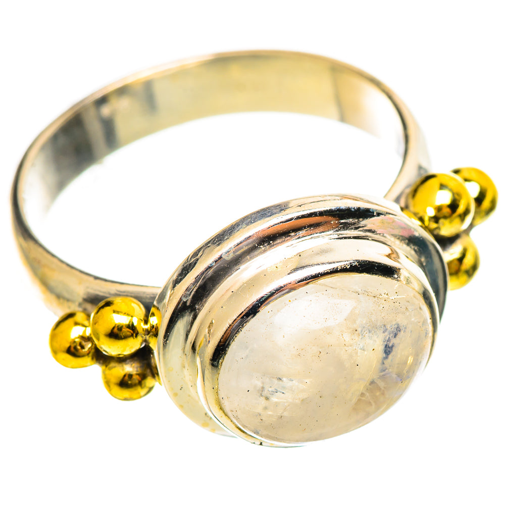Rainbow Moonstone Rings handcrafted by Anasilvercos - RING114602 - Photo 2