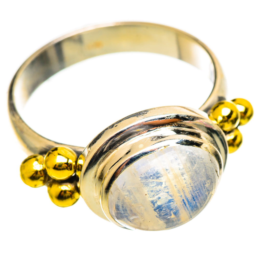 Rainbow Moonstone Rings handcrafted by Anasilvercos - RING114620 - Photo 2