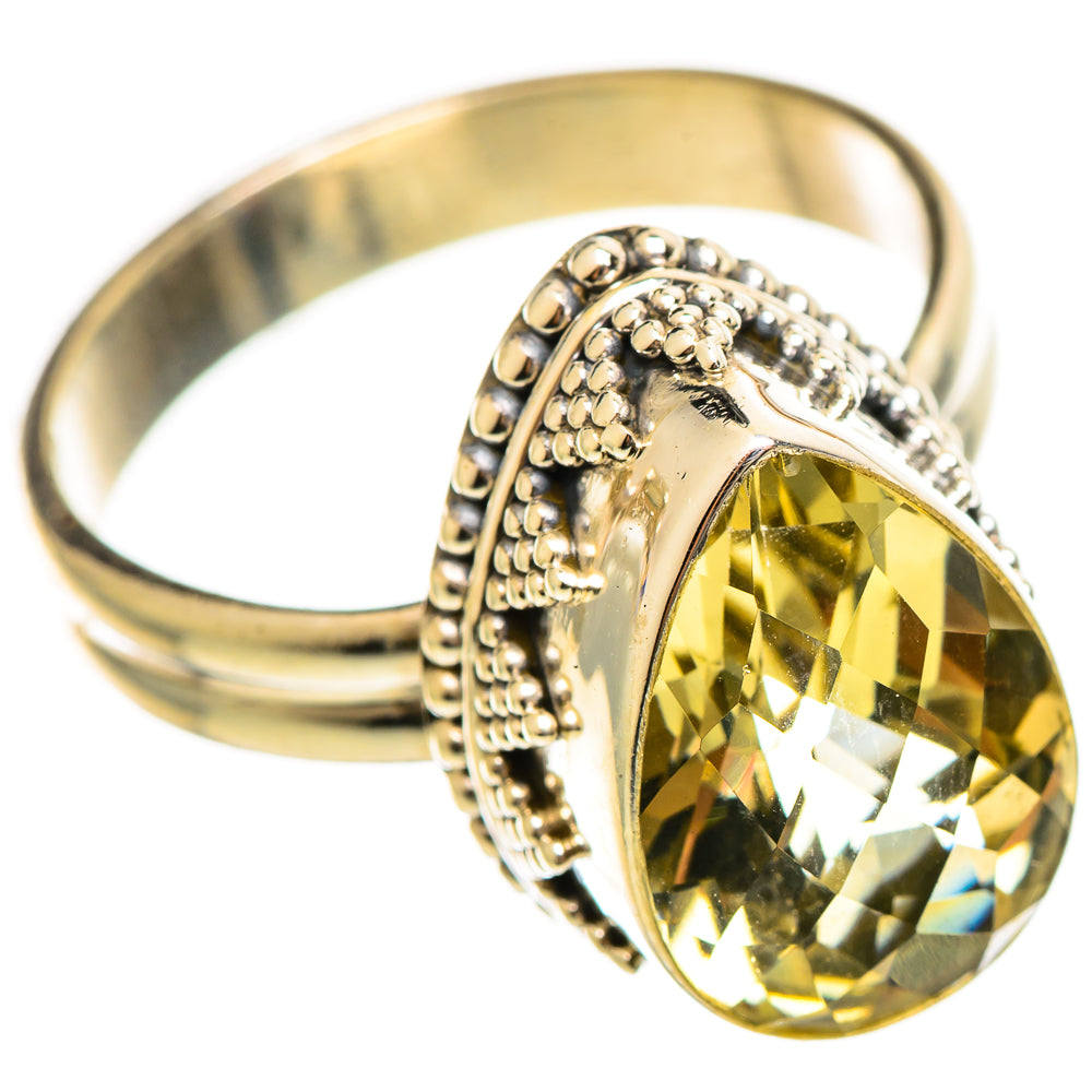 Lemon Quartz Rings handcrafted by Anasilvercos - RING114636 - Photo 2