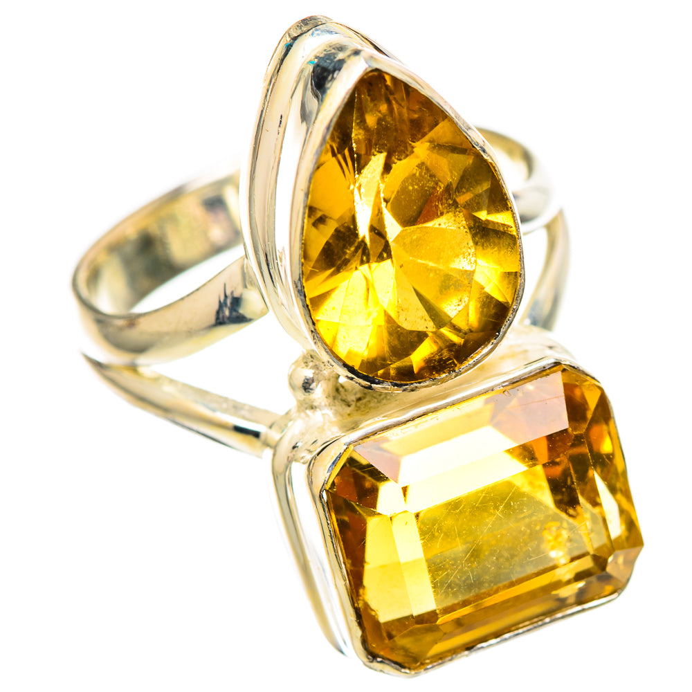 Citrine Sugarloaf Rings handcrafted by Anasilvercos - RING114729 - Photo 2