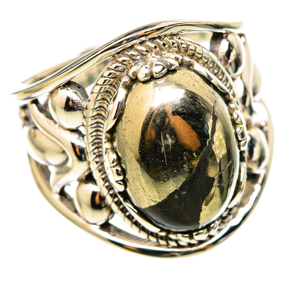 Pyrite Rings handcrafted by Anasilvercos - RING114739 - Photo 2