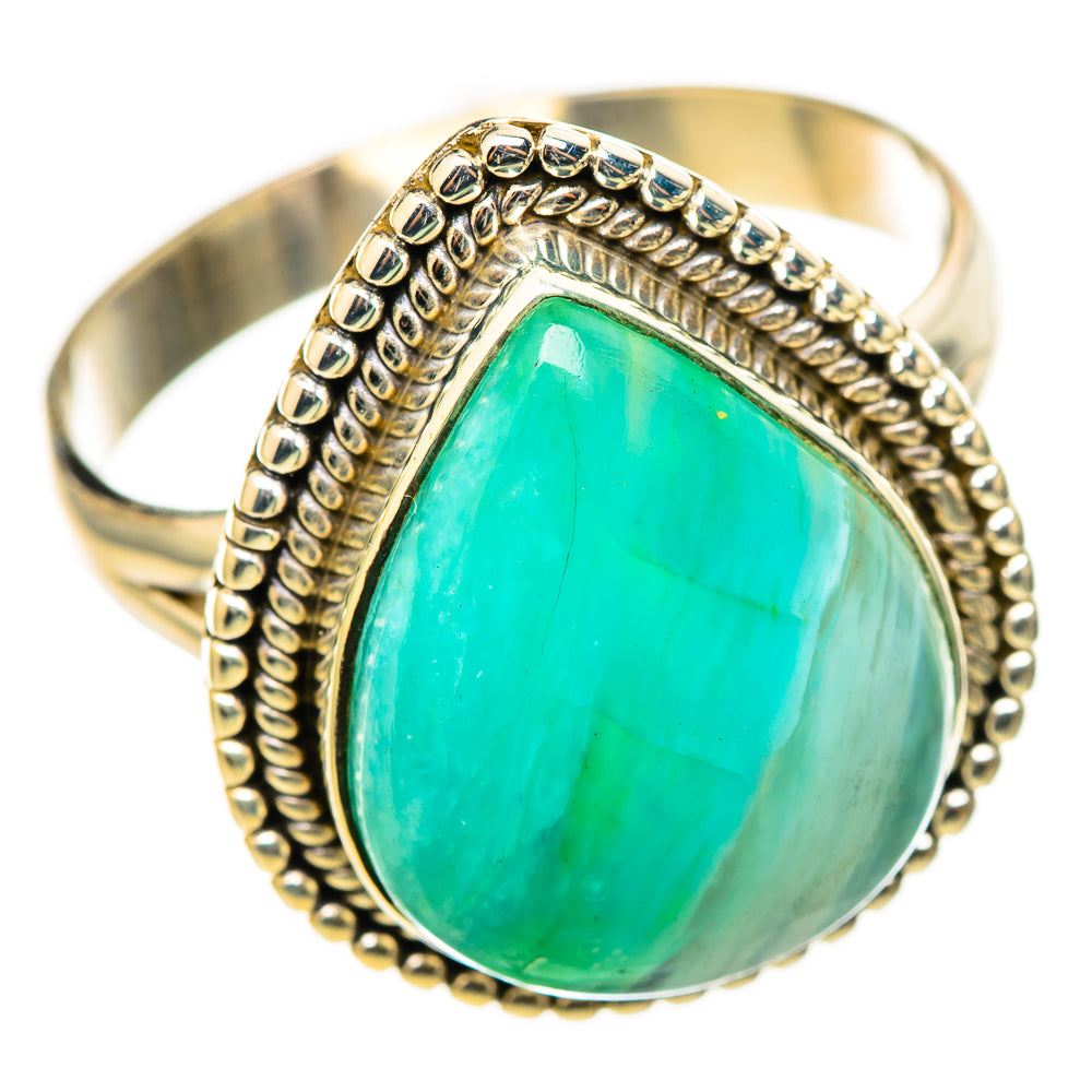 Peruvian Opal Rings handcrafted by Anasilvercos - RING114753 - Photo 2