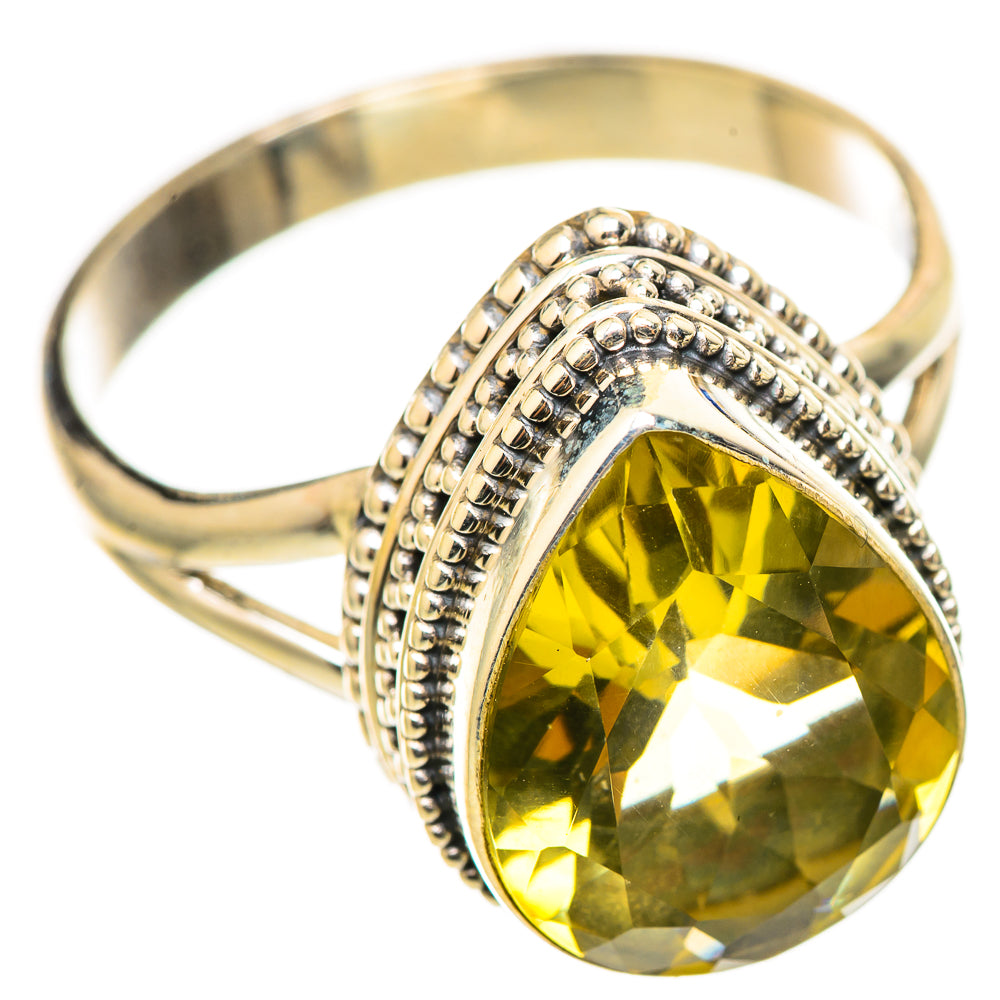 Lemon Quartz Rings handcrafted by Anasilvercos - RING114771 - Photo 2