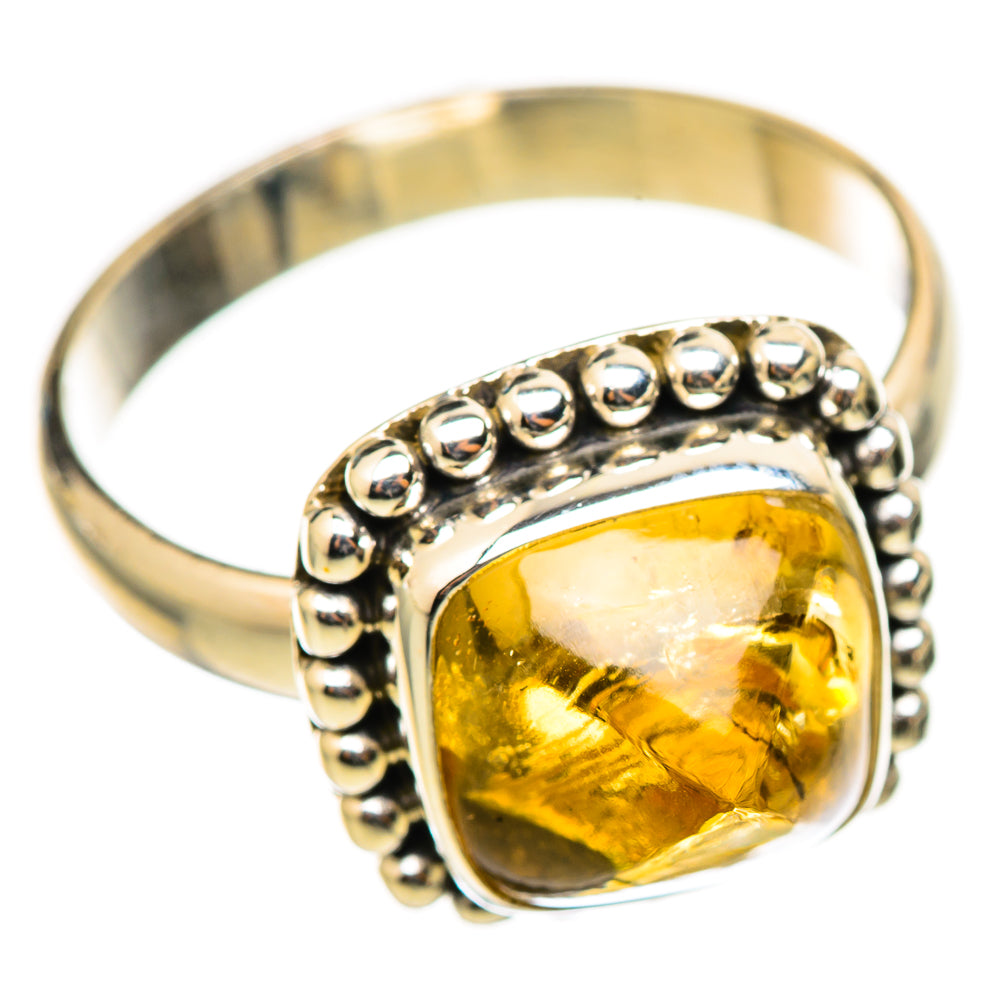 Citrine Sugarloaf Rings handcrafted by Anasilvercos - RING114800 - Photo 2