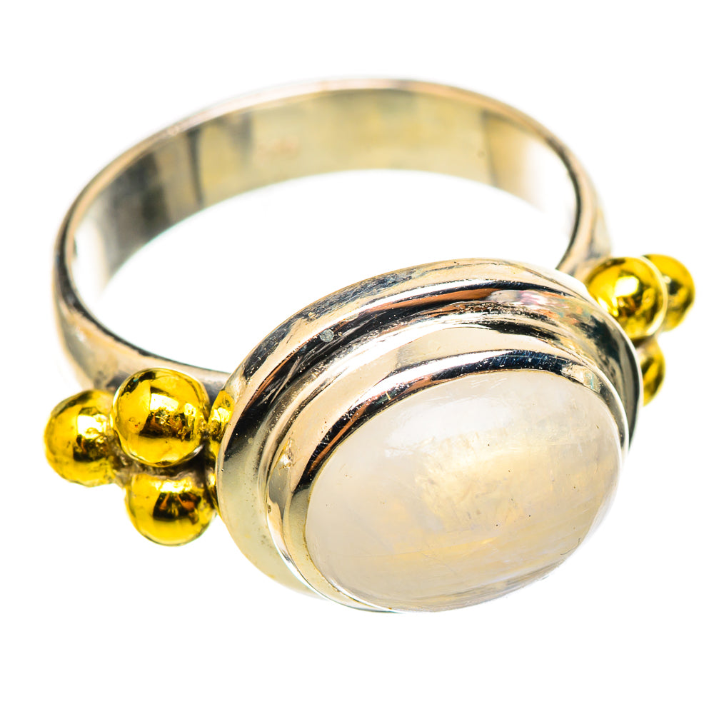 Rainbow Moonstone Rings handcrafted by Anasilvercos - RING114811 - Photo 2