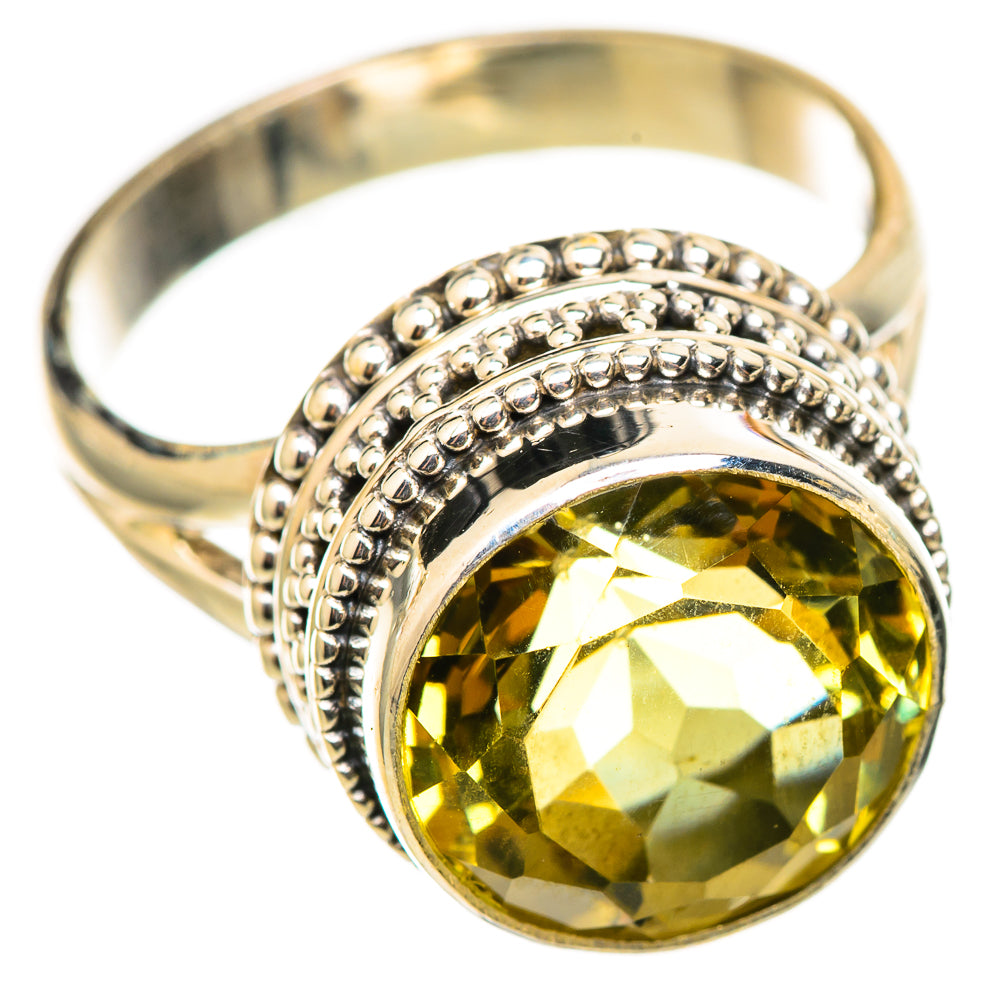 Lemon Quartz Rings handcrafted by Anasilvercos - RING114815 - Photo 2