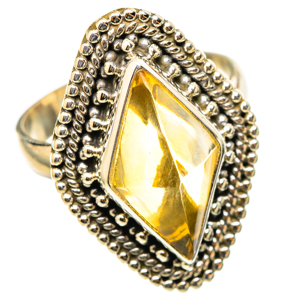 Citrine Sugarloaf Rings handcrafted by Anasilvercos - RING114824 - Photo 2