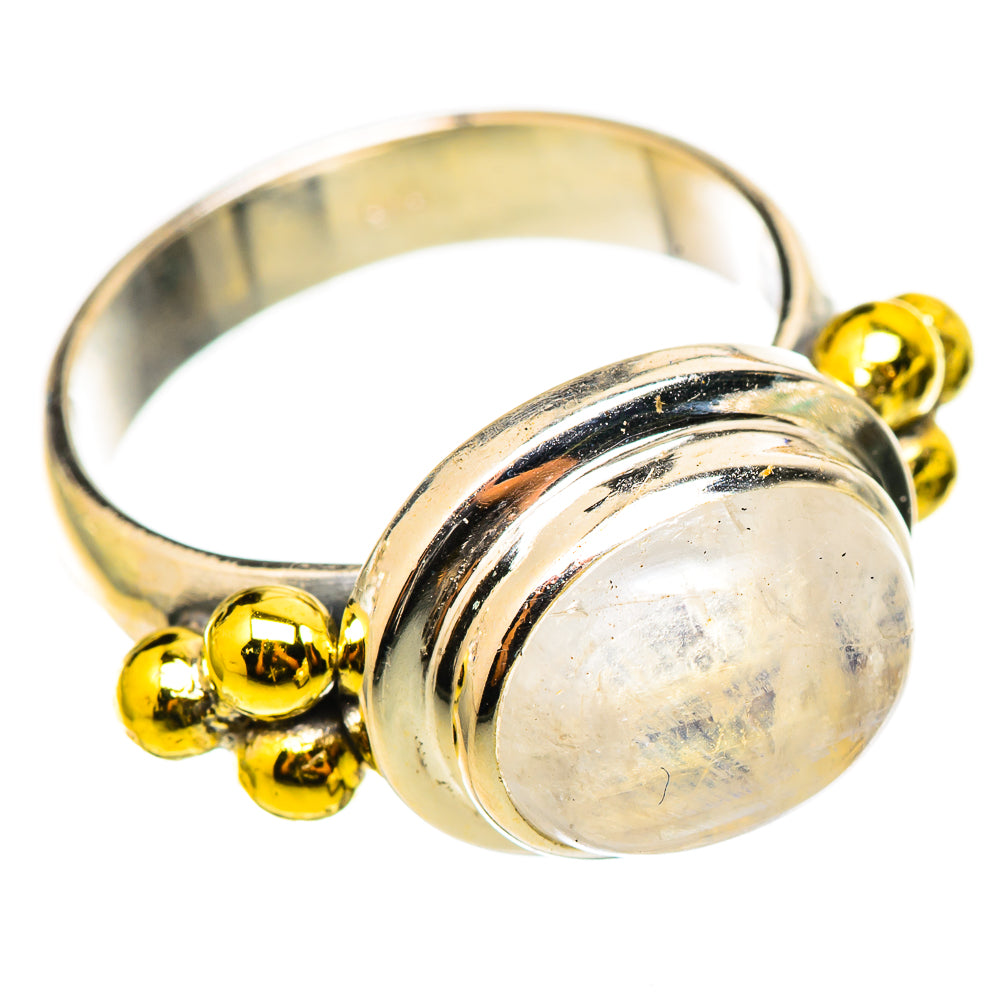 Rainbow Moonstone Rings handcrafted by Anasilvercos - RING114858 - Photo 2