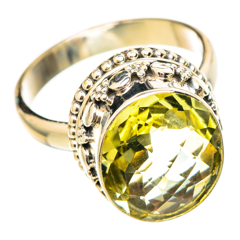 Lemon Quartz Rings handcrafted by Anasilvercos - RING114863 - Photo 2