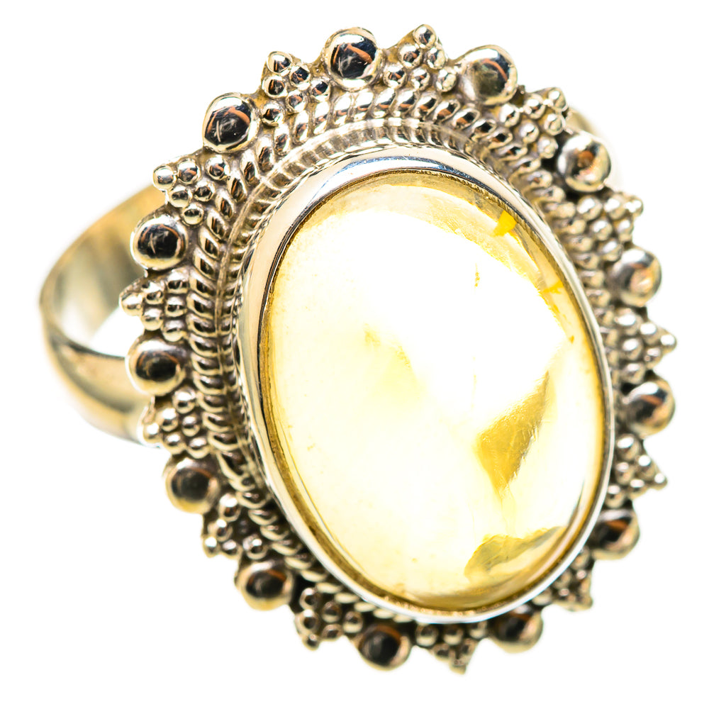 Citrine Sugarloaf Rings handcrafted by Anasilvercos - RING114871 - Photo 2