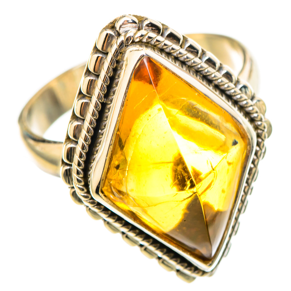 Citrine Sugarloaf Rings handcrafted by Anasilvercos - RING114872 - Photo 2