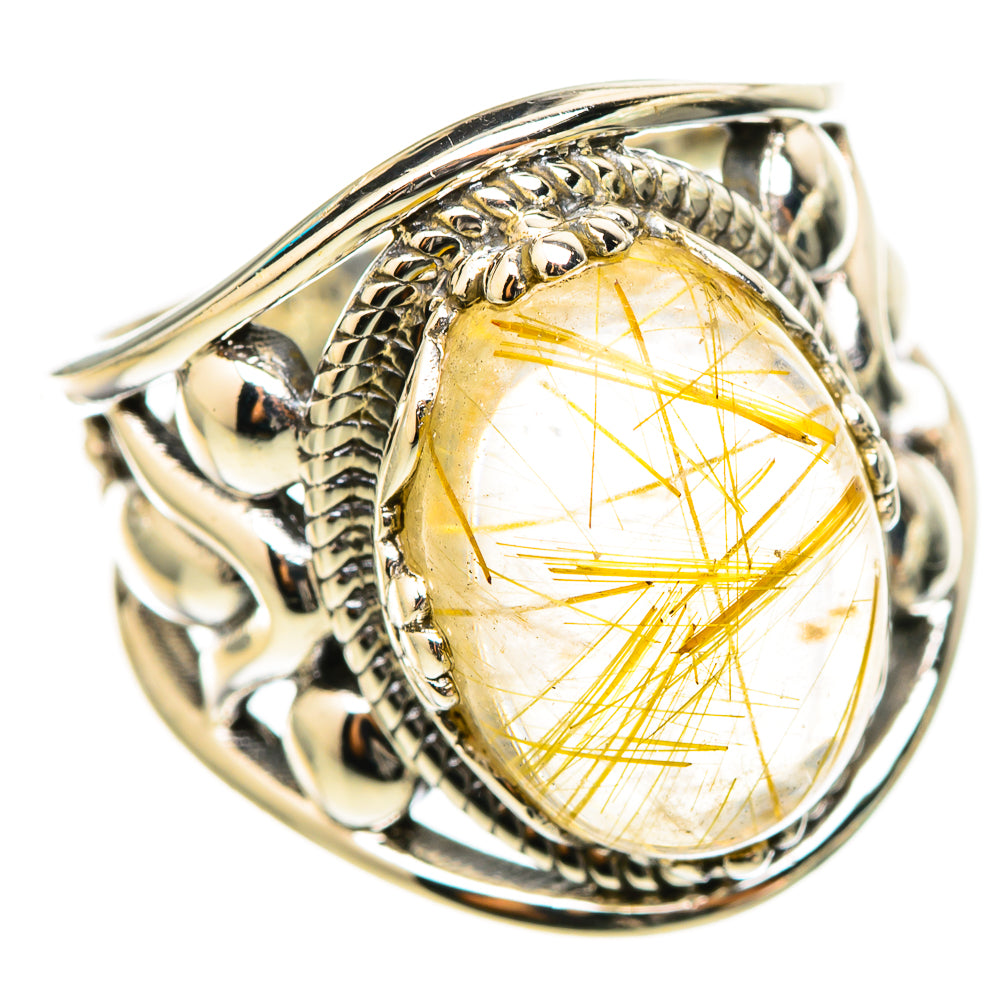 Rutilated Quartz Rings handcrafted by Anasilvercos - RING114877 - Photo 2