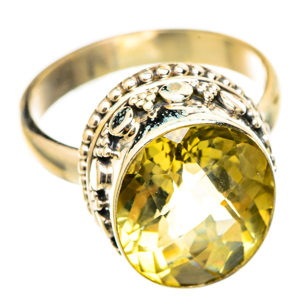 Lemon Quartz Rings handcrafted by Anasilvercos - RING114880 - Photo 2