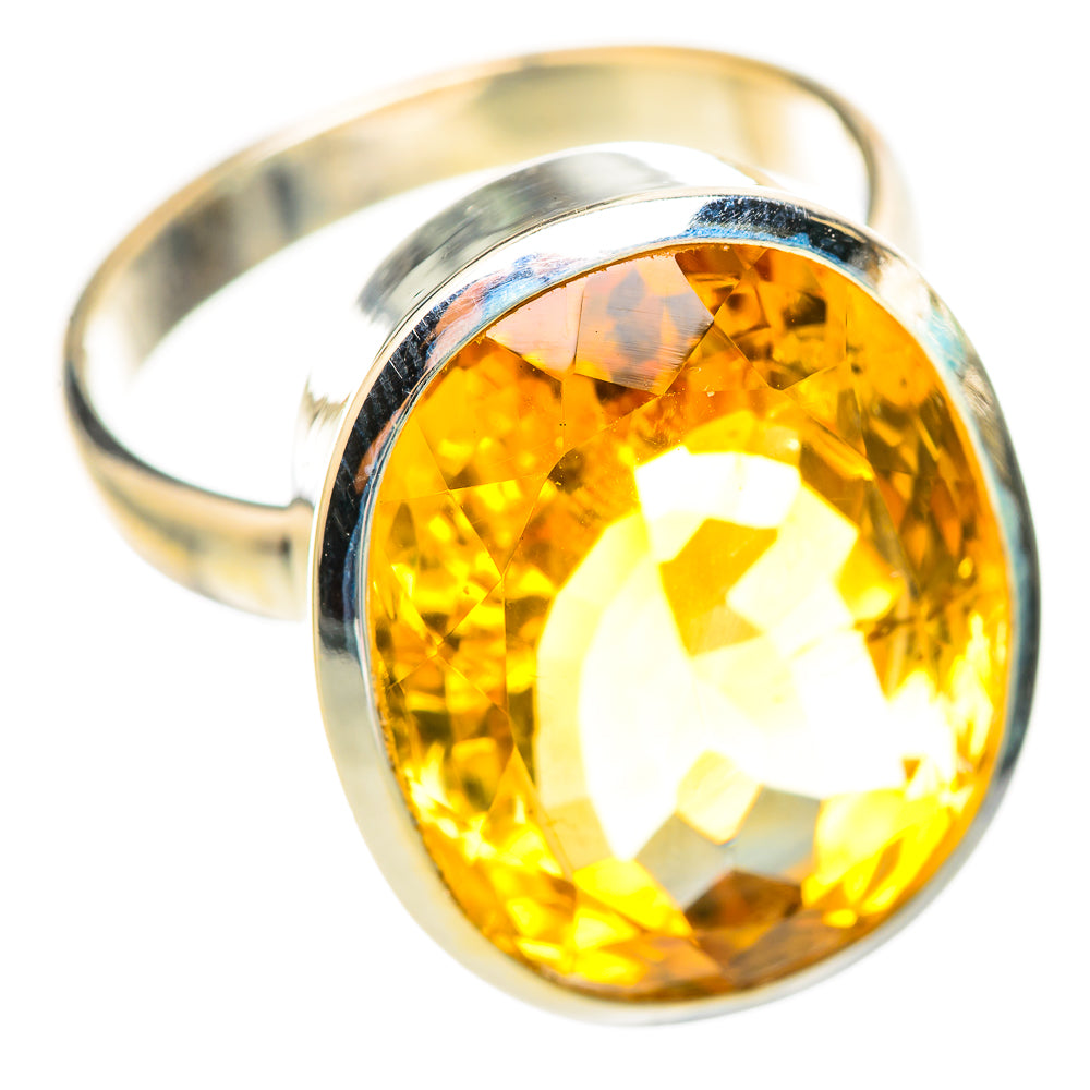 Citrine Sugarloaf Rings handcrafted by Anasilvercos - RING114962 - Photo 2