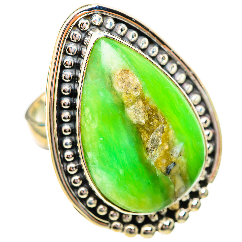 Peruvian Opal Rings handcrafted by Anasilvercos - RING115027 - Photo 2